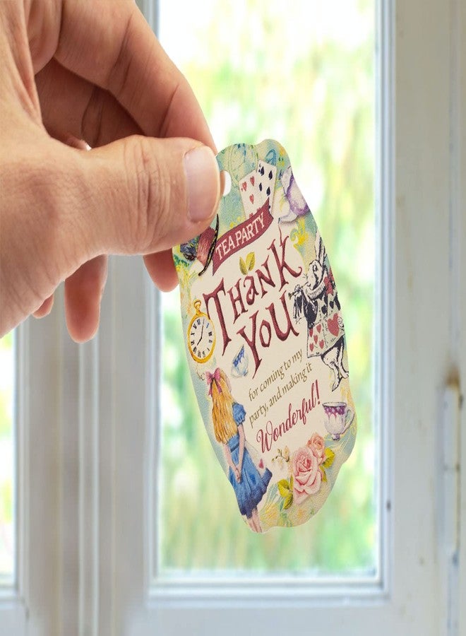 Summer-Ray.com Summer-Ray 50pcs Alice in The Wonderland Theme Thank You Gift Tag Favor Tags - Image 2